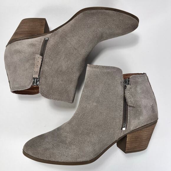 Frye Judith Ankle Bootie Taupe 10 - Picture 8 of 12